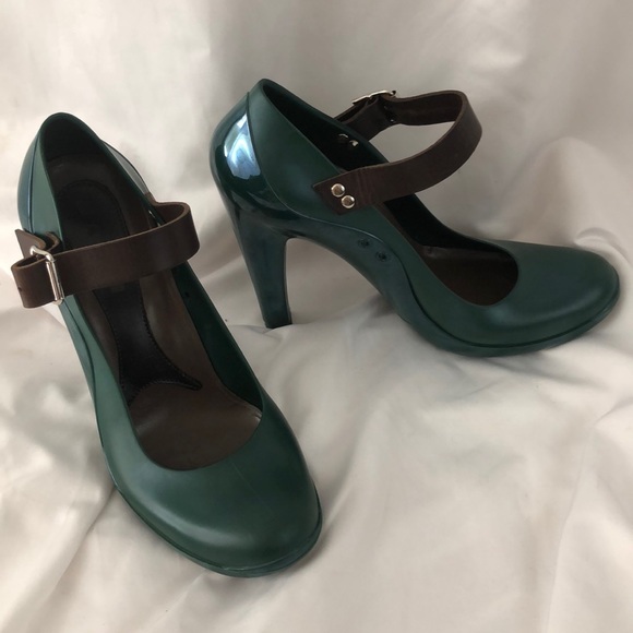Marni Shoes - Marni emerald green rubber shoes